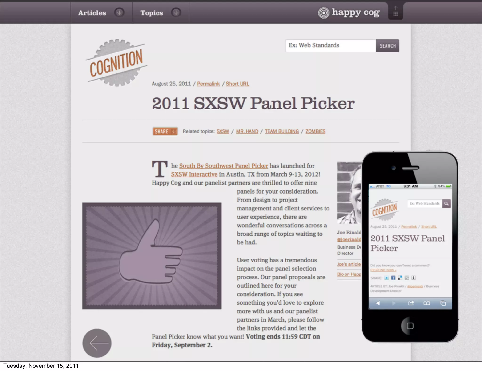 Tuesday, November 15, 2011
 