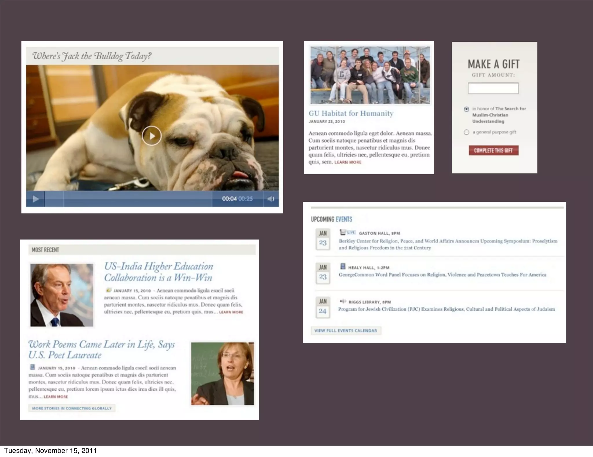 Tuesday, November 15, 2011
 