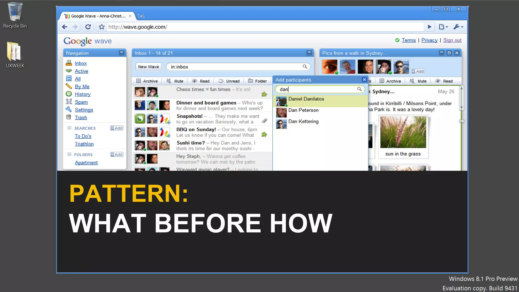 PATTERN:
WHAT BEFORE HOW
 