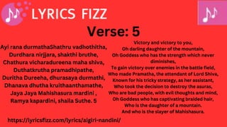 Aigiri Nandini English Lyrics, with Meaning in English (1).pptx