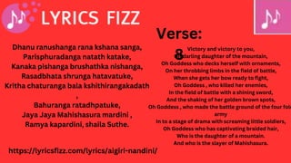 Aigiri Nandini English Lyrics, with Meaning in English (1).pptx