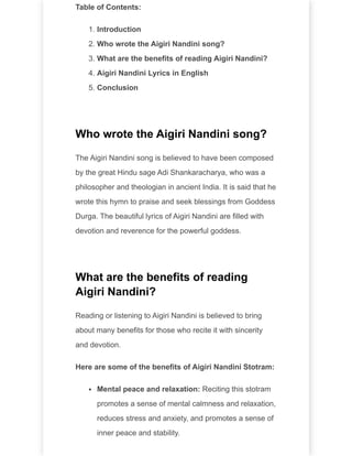 Aigiri Nandini Lyrics with Meaning in English.pdf