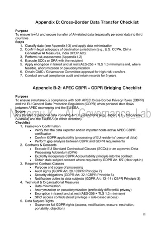 AI Governance Policy & Implementation Framework (Enterprise Version 1.0 ...