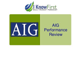 AIG
Performance
Review

 