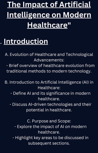 The Impact of Artificial Intelligence on Modern Healthcare | PDF