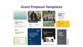 Grant Proposal Templates
 