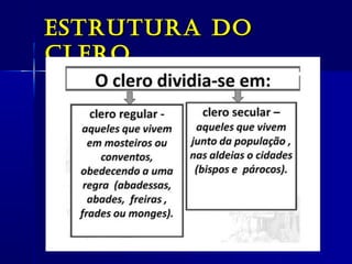 estruturA doestruturA do
CleroClero
 