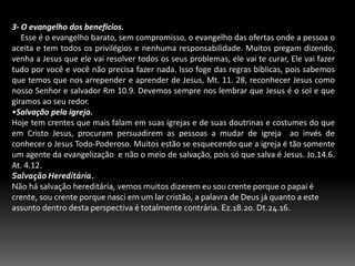 Você deve receber a Cristo como o seu Senhor e Salvador. Jo. 1.12.      Não devemos confundir Evangelização com Evangelismo, as duas palavras tem conotação bem diferente;  Evangelização, O sufixo Ção exprimea idéia de Ação; exemplo, oração, movimentação, criação etc. Então evangelização é ação de anunciar o evangelho. Evangelismo , o sufixo Ismoexprime a idéias de ciência, sistema escolar ou crença, Ex.: Socialismo, modernismo, catolicismo, comunismo; em suma Evangelismo, é o sistema baseado no evangelho, ou conjunto de doutrinas baseadas no evangelho.
