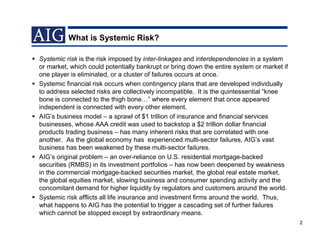 A I G Systemic Risk2 Tcm385 152209 | PPT