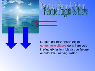 Aigua del mar es blava | PPT