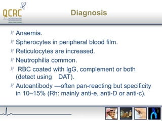 AIHA -Autoimmune Haemolytic Anaemias | PPTX