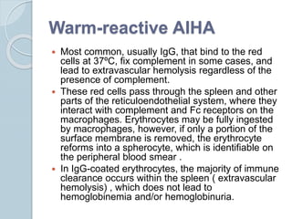 autoimmune hemolytic anemia | PPTX