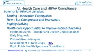 Navigating AI and HIPAA Compliance in Healthcare: Privacy and Security ...