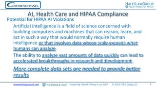 Navigating AI and HIPAA Compliance in Healthcare: Privacy and Security ...