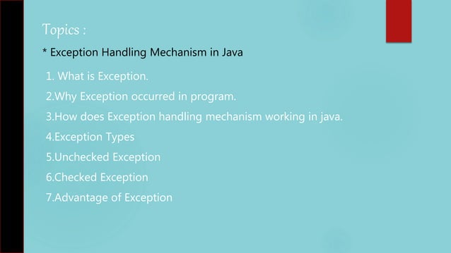 Java Exception Handling | PPT