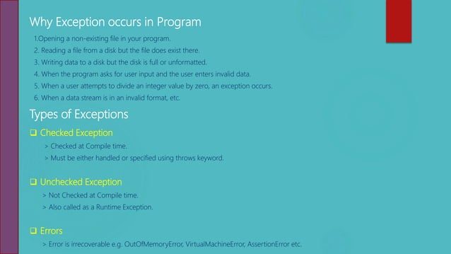 Java Exception Handling | PPT