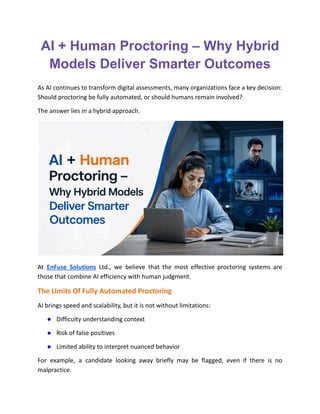 AI + Human Proctoring – Why Hybrid Models Deliver Smarter Outcomes | PDF