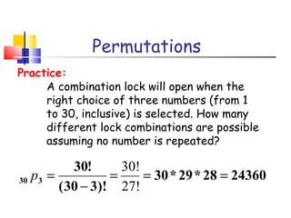 Aii12 permutations combinations | PPT