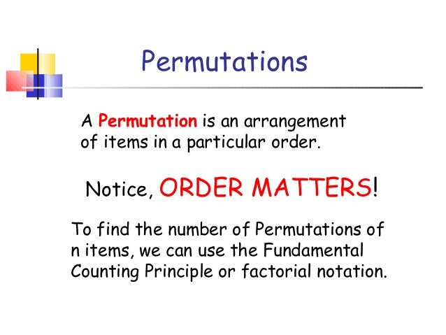 Aii12 permutations combinations