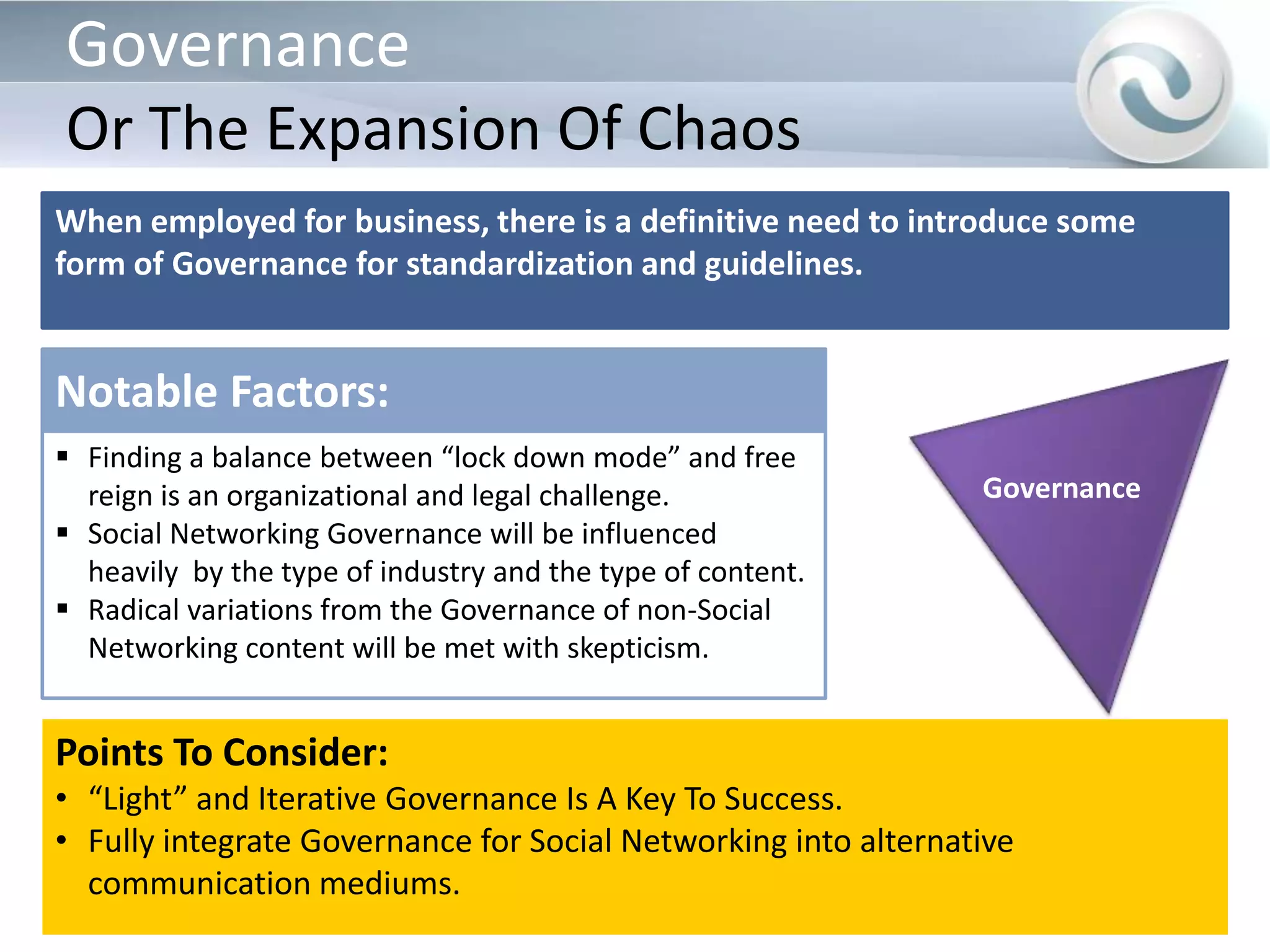 Usage Patterns, Analytics, Reporting, Dashboards, KPIs…Points To Consider:Content Duplication or Highly Secure Firewalls Must Be Planned
