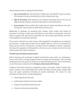 AI Impact on Data Center GPU Industry Trends | PDF