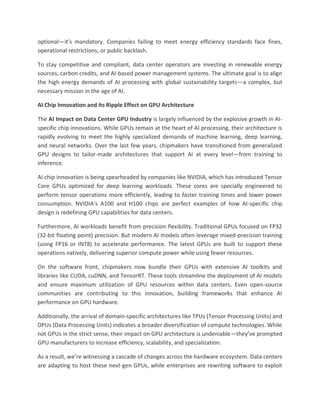 AI Impact on Data Center GPU Industry Trends | PDF