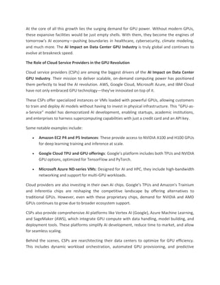 AI Impact on Data Center GPU Industry Trends | PDF