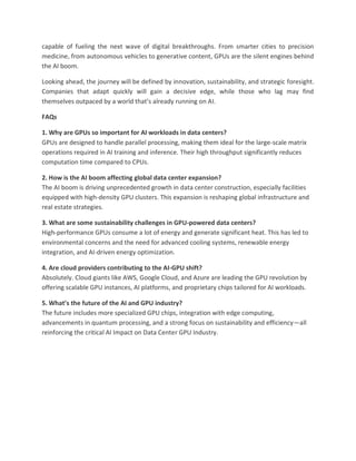 AI Impact on Data Center GPU Industry Trends | PDF