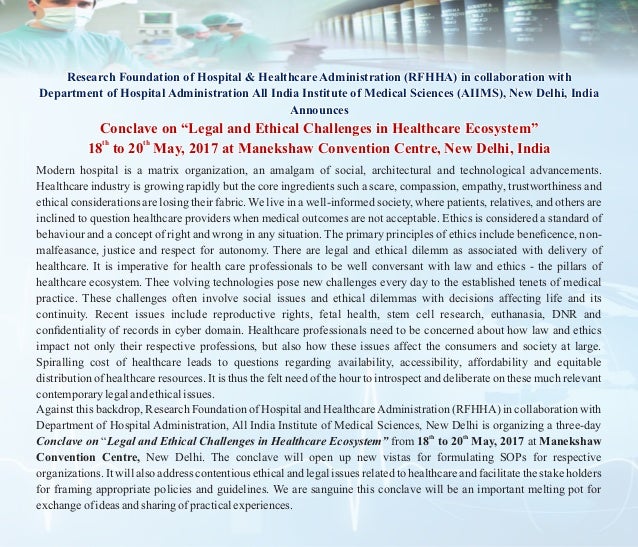 Conclave On Legal And Ethical Challenges In Healthcare Ecosystem 18 