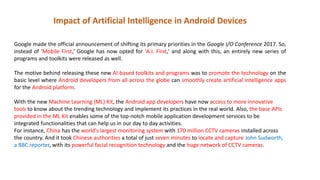 Artificial intelligence in android development | PDF