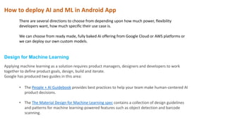 deploying machine learning models in android apps... Artificial intelligence in android development | PDF