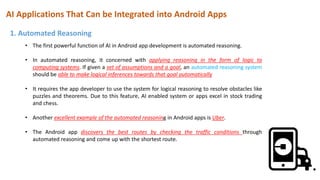 Android Advanced Logical Artificial intelligence in android development | PDF