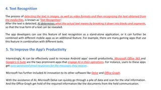 Artificial intelligence in android development | PDF