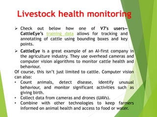 Livestock monitoring
 