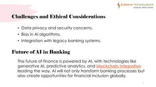 AI in Banking: Shaping the Future of Finance and Sector | PDF