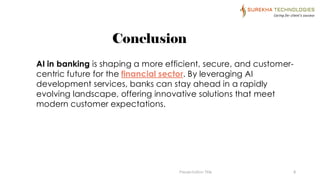 AI in Banking: Shaping the Future of Finance and Sector | PDF