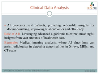 Artificial Intelligence In Clinical Trial | PPTX