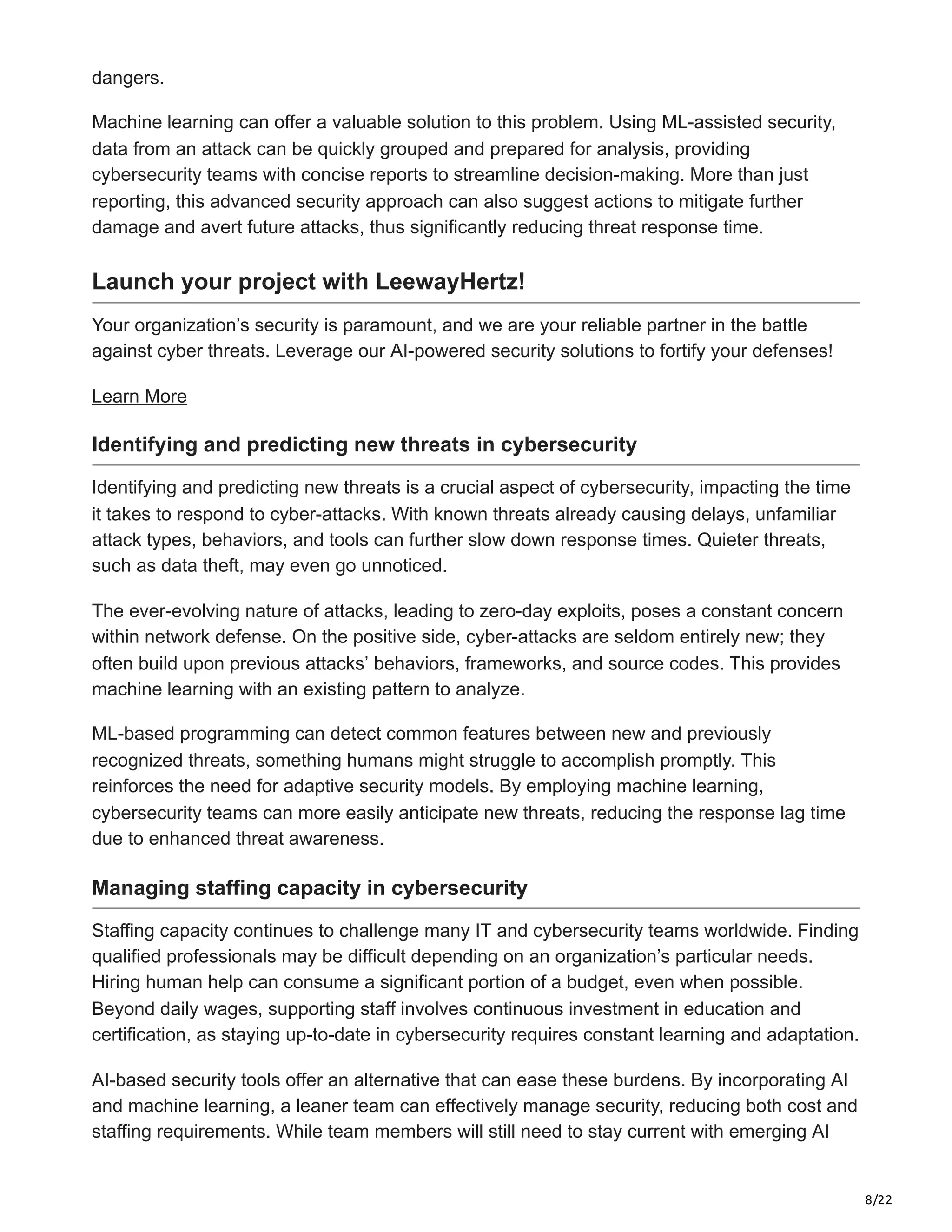 AI IN CYBERSECURITY: THE NEW FRONTIER OF DIGITAL PROTECTION | PDF