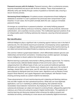 AI IN CYBERSECURITY: THE NEW FRONTIER OF DIGITAL PROTECTION | PDF