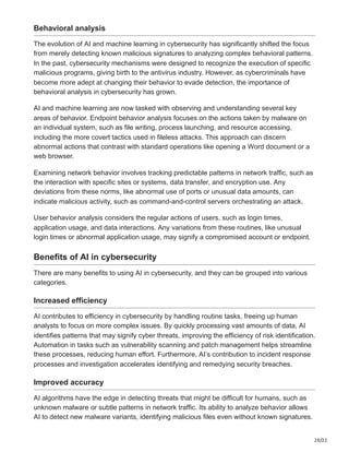 AI IN CYBERSECURITY: THE NEW FRONTIER OF DIGITAL PROTECTION | PDF