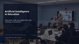 Harnessing Artificial Intelligence in Education: Enhancing Learning ...