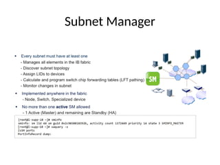 Subnet Manager
 