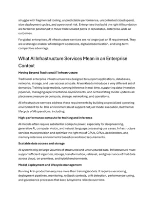AI Infrastructure Services: Building the Scalable Foundation for ...