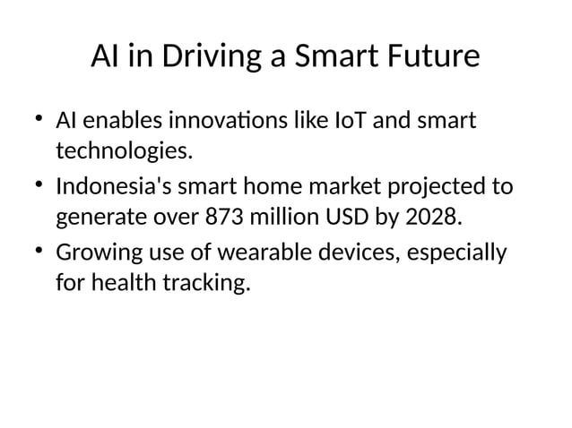 Artificial Intelligence In Indonesia Pptx Internet Computing