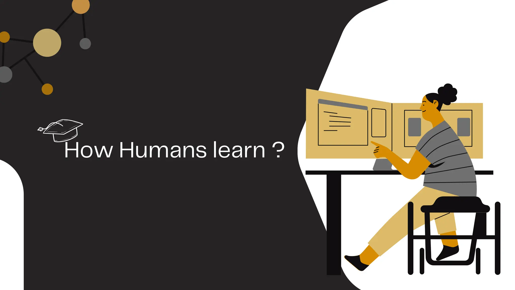 How Humans learn ?
 