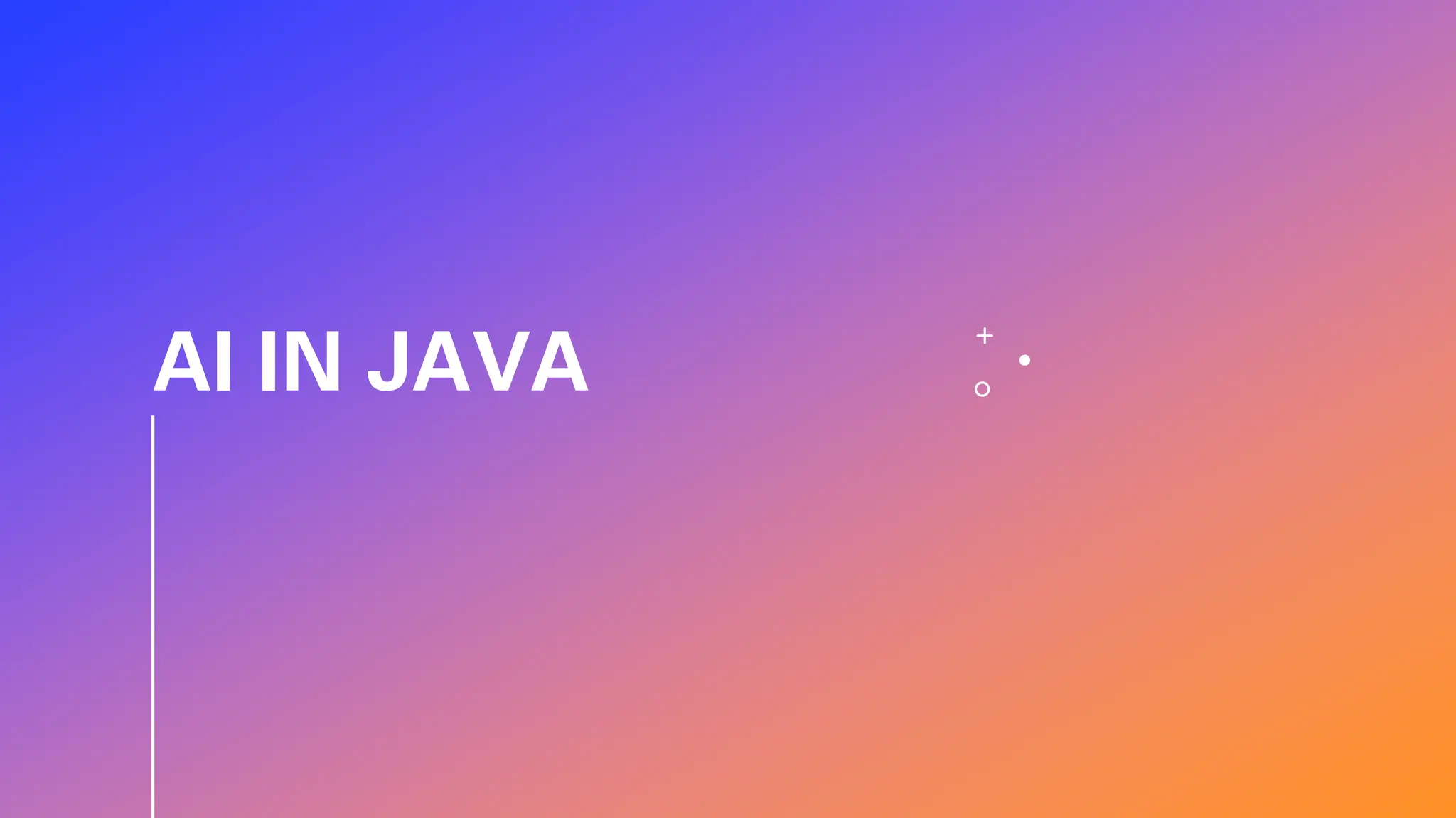 AI IN JAVA 