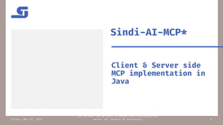 AI in Java - We've built a Server-side enterprise MCP server for ...