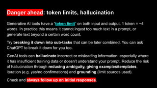 Gen Ai Token Map Example Applications of generative AI: use cases in journalism | PDF