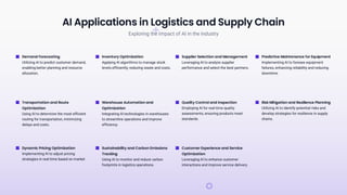 Artificial Intelligence in Logistics and Supply Chain Domain | PDF