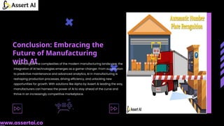 AI in Manufacturing Revolutionizing Production Processes.pptx